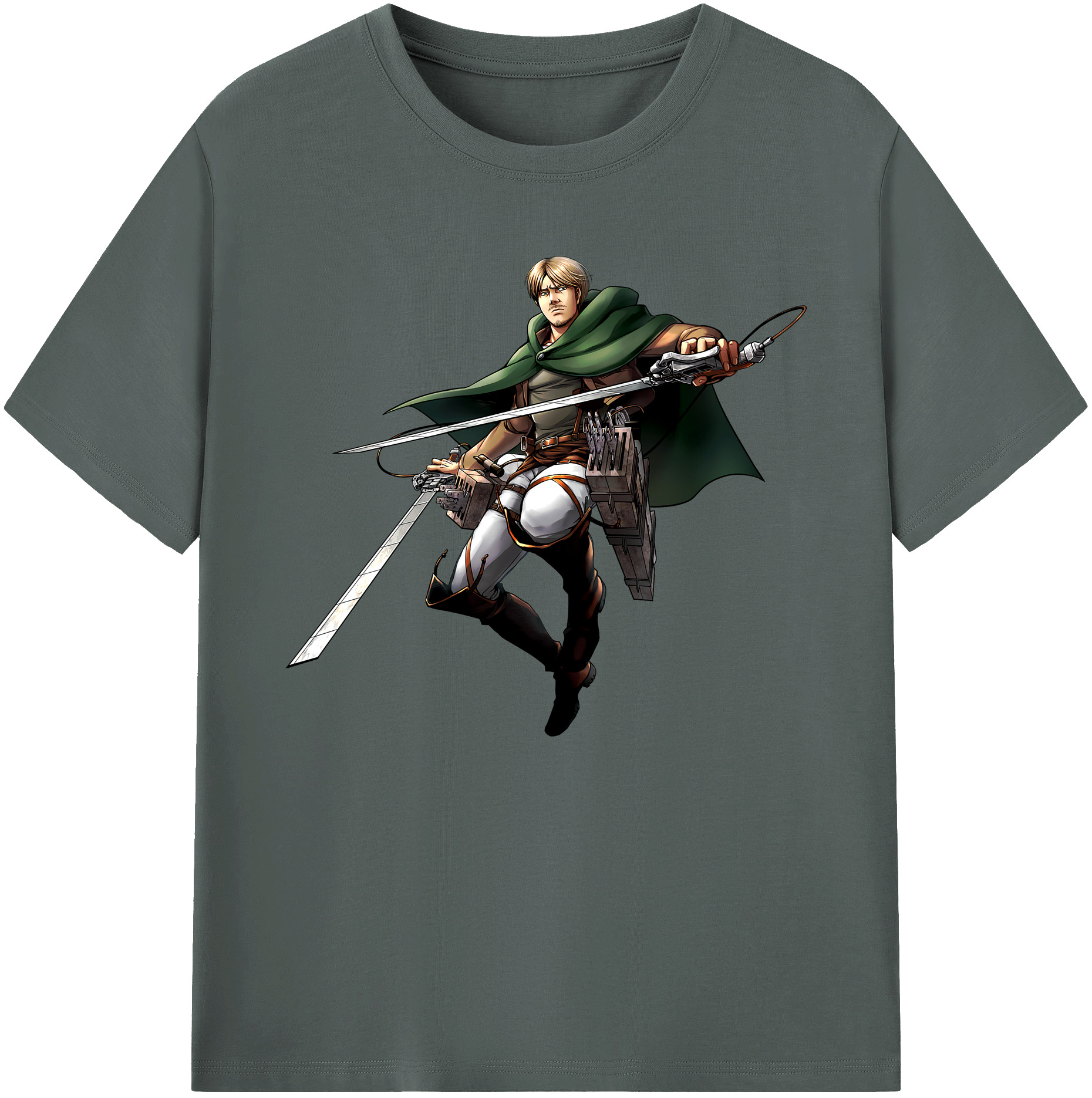 （画像用） 進撃の巨人 Attack on Titan 綿100％ メンズ半袖Tシャツ｜肌触りやわらか＆通気性
